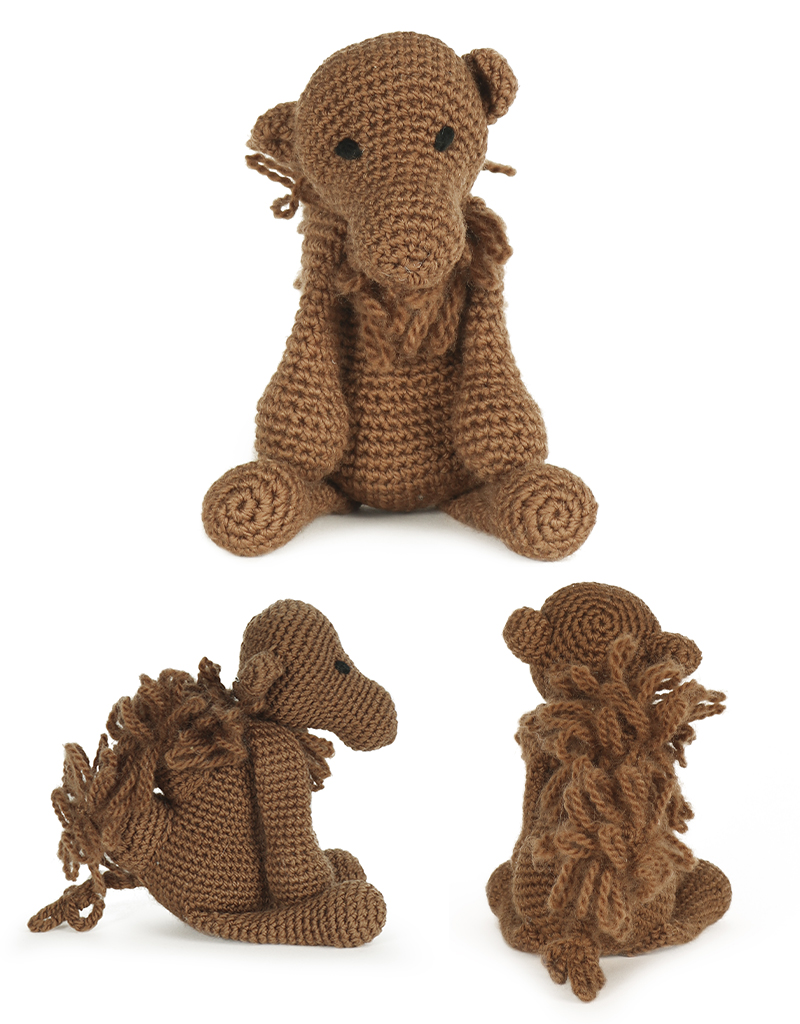 toft ed's animal lincoln the bactrian camel amigurumi crochet